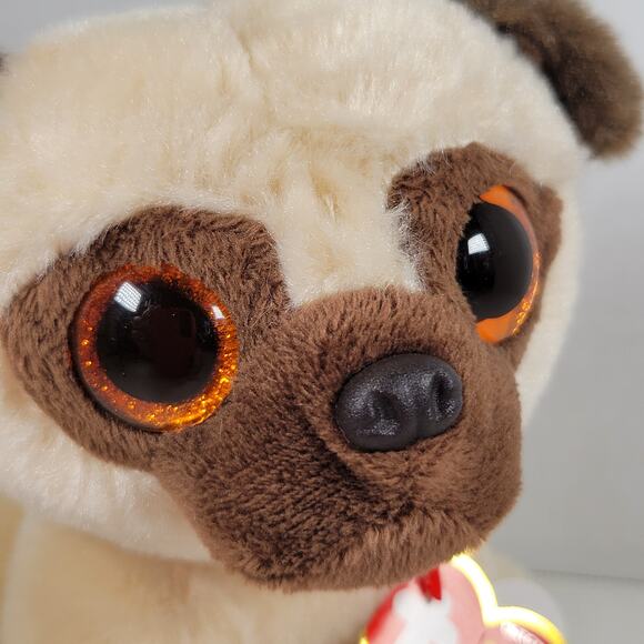 Ty Beanie Boo Rufus Pug Dog Plush Toy Original 7" Stuffed Animal Beanie Babies - Picture 4 of 11